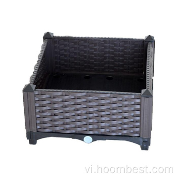 Hộp Pallet trồng hoa cho sân ban công